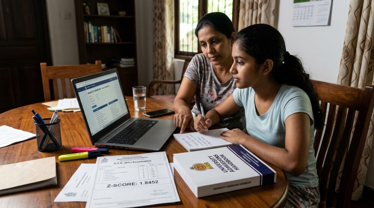A/L Results සහ Z-Score අනුව University Courses තෝරාගැනීම